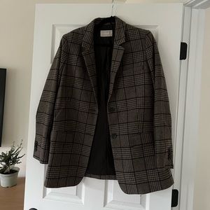 Everlane Wool plaid oversized blazer